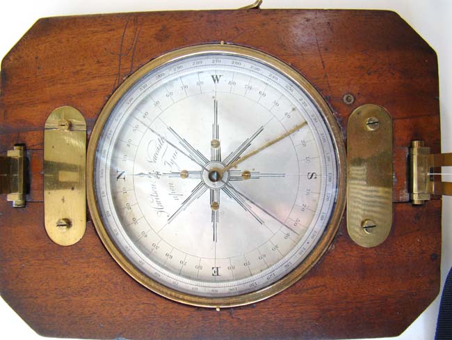 A Wonderful antique boxed Surveyor's Compass by John Hewitson, Newcastle upon Tyne, circa 1844-1856 — image 5